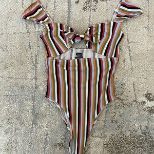 Urban Outfitters striped Body Suit